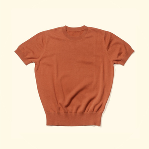 T-shirts en coton tricoté pour hommes, coupe ajustée, vente en gros. - Product Image 6