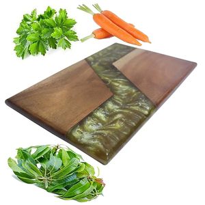 เขียงทำจากเรซินและไม้สำหรับหั่นผักหรือเนื้อสัตว์และชีส - Product Image 1