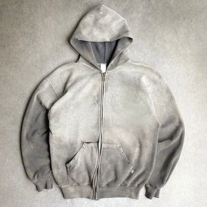 Sweat-shirts à capuche zippés pour hommes, personnalisables avec logo, de haute qualité, délavés à l'acide, surdimensionnés, unis, à bas prix, faible MOQ - Product Image 5