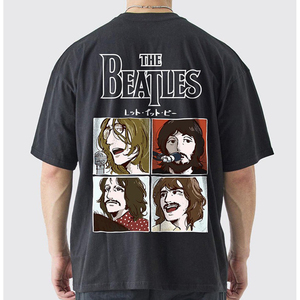 เสื้อยืดแขนสั้นลายกราฟิกโอเวอร์ไซส์สำหรับผู้ชายเสื้อยืดสตรีทแวร์ผ้ากรดซักแบบวินเทจเสื้อยืดขนาดพอดีตัวออกแบบได้ตามต้องการ - Product Image 4