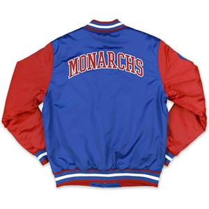 Veste universitaire en satin mélangé de qualité supérieure légère et élégante, idéale pour l'école et le streetwear - Product Image 3
