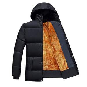 Veste bouffante coupe-vent pour hommes avec capuche en polaire manteaux d'hiver d'extérieur personnalisés veste pour hommes vente en gros - Product Image 1
