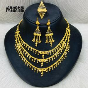 Conjunto de pendientes de collar de cobre chapado en oro de 24 quilates de moda Vintage de inspiración italiana enviado directamente a EE. UU. Francia España Turquía Comoras - Product Image 5