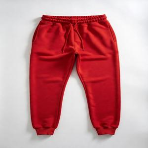 Custom Embroidered Cotton Fleece <b>Lace</b> Jogger Sweatpants for Men-Streetwear Gym Wear with <b>Elastic</b> Waist Private Label OEM Service - Product Image 5