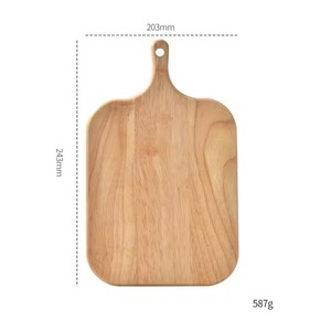 Tabla de cortar y picar ecológica de madera natural con asa integrada y orificio para colgar, 1.5 cm de grosor, REHMAN CRAFT - Product Image 4