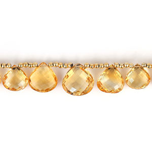 Vente en gros de citrine jaune naturelle de haute qualité en forme de poire, taille libre, véritable pierre précieuse en vrac pour la fabrication de bijoux, bague - Product Image 2