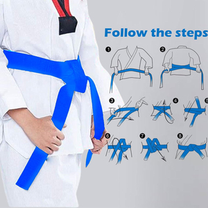 Cinturones de Entrenamiento de Artes Marciales Antideslizantes de Algodón Unisex para Karate, Taekwondo, Judo, Jiu-Jitsu - Product Image 1