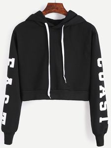 Crop Hoodies Women Hoodie Latest Fashion Crop <b>Top</b> <b>Thermal</b> Hood - Product Image 3