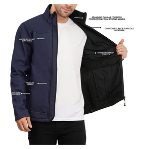 Chaqueta de manga larga para hombre, nuevo diseño, personalizada, informal, con carcasa suave, otoño e invierno, 2023 - Product Image 2