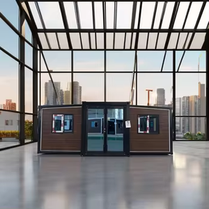 Villa à structure légère en acier maison portable maison conteneur extensible guangzhou 3 chambres préfabrication petite maison pliante - Product Image 1