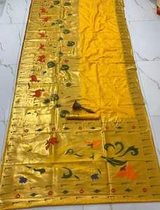 Magnifique Saree de travail en jacquard Rich Pallu Dernier créateur pour adultes pour les occasions spéciales - Product Image 3