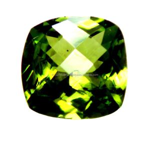 Cojín de peridoto Natural 100%, corte de piedras preciosas, corte a cuadros, peridoto verde suelto Natural, tamaño grande, gemas curativas preciosas de alta calidad - Product Image 6