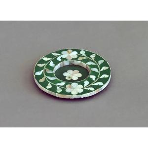 New Design Eco-Friendly Mother Pearl Tea Coffee Platter Coasters Modern Home Hotel Restaurant Use Serving <b>Plates</b> Ramadan Gifts - Product Image 6