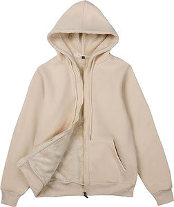 Veste en sherpa grande taille avec poches, matière douce et confortable, veste en sherpa pour homme avec votre logo, veste en polaire sherpa - Product Image 5