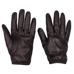 Guantes de Conducción de Cuero para Hombre, Estilo Clásico, Dedos Completos, Color Azul, Piel de Ciervo - Product Image 1