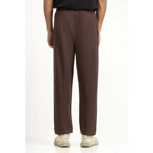 กางเกงจ็อกกิ้งเอวยางยืดพิมพ์โลโก้ได้ตามต้องการ รุ่น MN-JGP-WS25-002 กางเกงชิโน่ทรงหลวมสบายๆ ตกแต่งด้วยซิป - Product Image 1