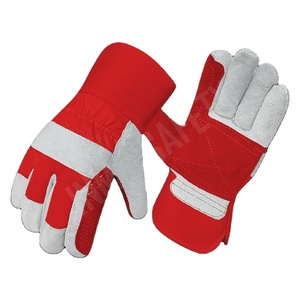 High Quality <b>Cow</b> Split Leather CE Certified Safety Gloves Reinforcement Heat Resistant Anti-Cut/Anti-Slip for Industrial Work - Product Image 4