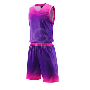 Ensemble de maillots de basket-ball personnalisés de haute qualité, respirant, 100% polyester, sans manches, pour les sports de plein air - Product Image 1