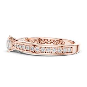 Anillo de Compromiso con Diamante de Laboratorio Redondo Brillante de 0.92 CT para Mujer, Claridad VVS-VS EF, Oro de 18K, 14K, 10K y Plata 925 - Product Image 6