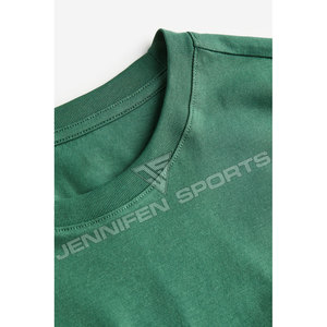 T-shirt surdimensionné de haute qualité pour hommes, tissu en jersey 100% coton, col rond, logo personnalisé, étiquette intérieure du cou - Product Image 2