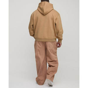 Séchage rapide hommes goutte épaule sweats à capuche anti-rides bases coton mélangé streetwear confortable goutte épaule sweats à capuche utilisation extérieure - Product Image 2