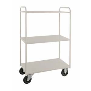 KM4144B <b>White</b> Four-Wheel <b>Trolley</b> - Product Image 1