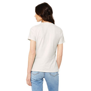 Airlume – T-Shirt à manches courtes pour femme, 100% en coton peigné et annelé, simple, Vintage, blanc, 4.2 oz - Product Image 3