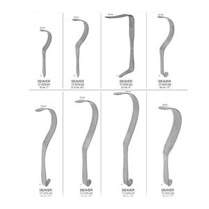 Retractor Deaver de Acero Inoxidable, Instrumentos Quirúrgicos de Diversos Tamaños para Uso Ginecológico, Reutilizable - Product Image 6