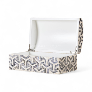 Caja de Joyería Artesanal de Nácar con Incrustaciones de Concha para Almacenamiento y Decoración Premium del Hogar - Product Image 2