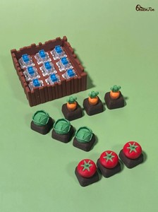 Jouet anti-stress 3D imprimé en forme de ferme miniature avec interrupteurs de clavier mécaniques, décoration de bureau - Product Image 2