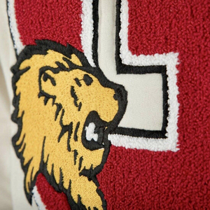 เสื้อฮู้ดแบบสวมหัวมีกระดุมขนาดใหญ่,ผ้าขนหนูปักลายเทอร์รี่สำหรับผู้ชายใส่ได้ทั้งชายและหญิงสไตล์ใหม่ - Product Image 4