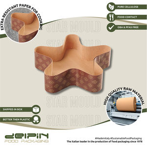 Moldes Personalizables para Pasteles en Forma de Estrella, Celulosa Pura Antiadherente, Apto para Microondas y Horno, Hecho en Italia - Product Image 3