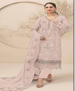 1. Pakistani Salwarkameez Women Indian Patiala Suit Afghan 3 Piece Black <b>Velvet</b> Wholesale Ready Made Cotton Sets - Product Image 4