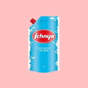 นมข้นหวานเต็มมันเนย ไอชนยา สเตอริไลซ์ 8.5% – แบบซอง - Product Image 1
