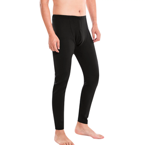 Leggings Largos para Hombre, de Color Sólido, Transpirables, con Cintura Elástica, Mezcla de Algodón y Spandex - Product Image 6