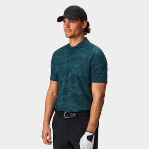 2025 OEM diseño personalizado 88% poliéster 12% Spandex camiseta de Golf de secado rápido para Polo para hombres nuevos patrones de sublimación tela de lona - Product Image 3