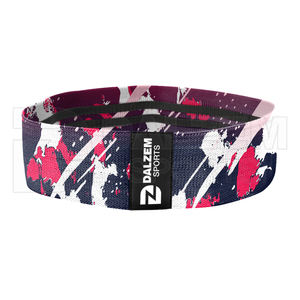 Offre Spéciale Produits Vente en gros Personnalisé Yoga Fitness Hanche Cercle Élastique Imprimé Tissu Sublimation Léopard Conception Hanche Bande de Résistance - Product Image 5