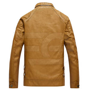 Chaqueta de Cuero para Hombre, Estilo Urbano Clásico, Ropa de Invierno, Prenda de Cuero Resistente, Moda Urbana - Product Image 2