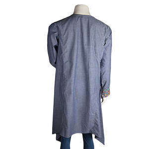 ผู้หญิงปัก A-Line kurti-Grey - Product Image 4