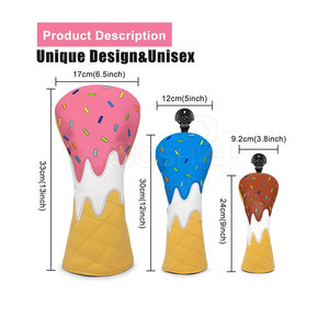 OEM Service Low MOQ Waterproof PU Leather Sports Wear Golf <b>Head</b> <b>Cover</b> Custom Made Size Hot Selling Low Price - Product Image 5