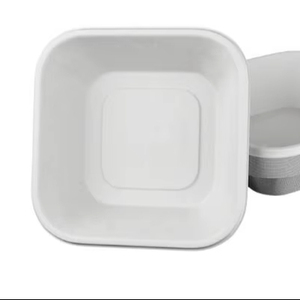 Bols jetables entièrement compostables et biodégradables avec des parois épaisses pour empêcher le transfert de chaleur - Product Image 1