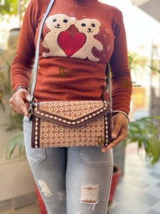 Beau concepteur usiné à la main sculpture pochette sac à main étanche fleur embellissement multi-usage soirée quotidienne nouveauté - Product Image 2