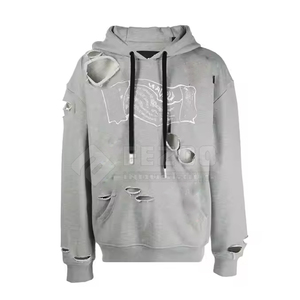 Meilleur design Sweat à capuche vieilli pour hommes, manches longues, confortables et lourdes, fabriqué en polyester/coton pour l'hiver - Product Image 1