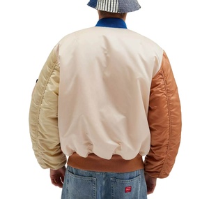 2025 <b>Men's</b> Casual Wear Bomber <b>Jacket</b> Zipper Closure Multi Colors Breathable Polyester Lining Professional <b>Flight</b> Bomber <b>Jacket</b> - Product Image 3