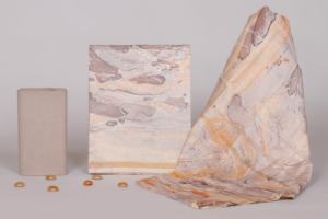 Materiales de vestido de seda Chanderi impresos a mano personalizados adecuados para diseñador de vestidos para reventa - Product Image 3