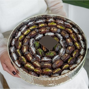 Joli bol de service au chocolat meilleure qualité bol en métal doré fournitures d'hôtel pour bonbons mariages fêtes et autres occasions - Product Image 4