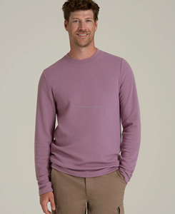 Sudadera Térmica de Alta Calidad para Hombre, 100% Algodón, Transpirable, Diseño Sólido, Logotipo en Relieve, Bordado, Invierno - Product Image 1