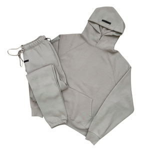 Custom Men <b>Plus</b> <b>Size</b> Regular Fit Lightweight Tracksuit Distressed Embroidery for Hoodie <b>Jogger</b> <b>Set</b> OEM - Product Image 6
