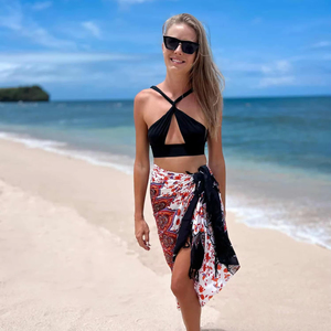 Maillots de bain d'été décontractés Robes de plage pour femmes Swing Sun Dress Beach Swim Cover Ups with Pockets Dresses Summer best - Product Image 1