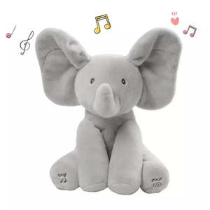 Peluche musicale en forme d'éléphant, jouets apaisants pour bébés - Product Image 6